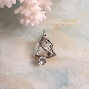 Vintage Filigree Bell Pendant Charm